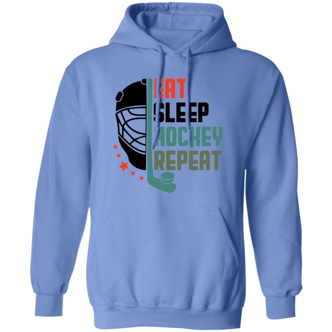 Eat Sleep Hockey Repeat Pullover Hoodie