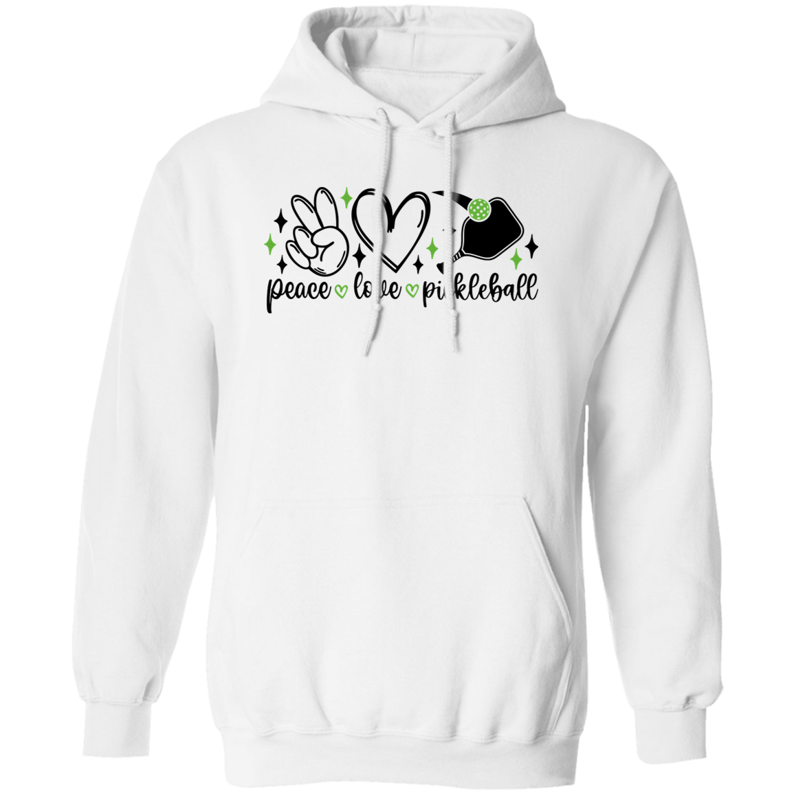 Peace Love Pickleball Pullover Hoodie