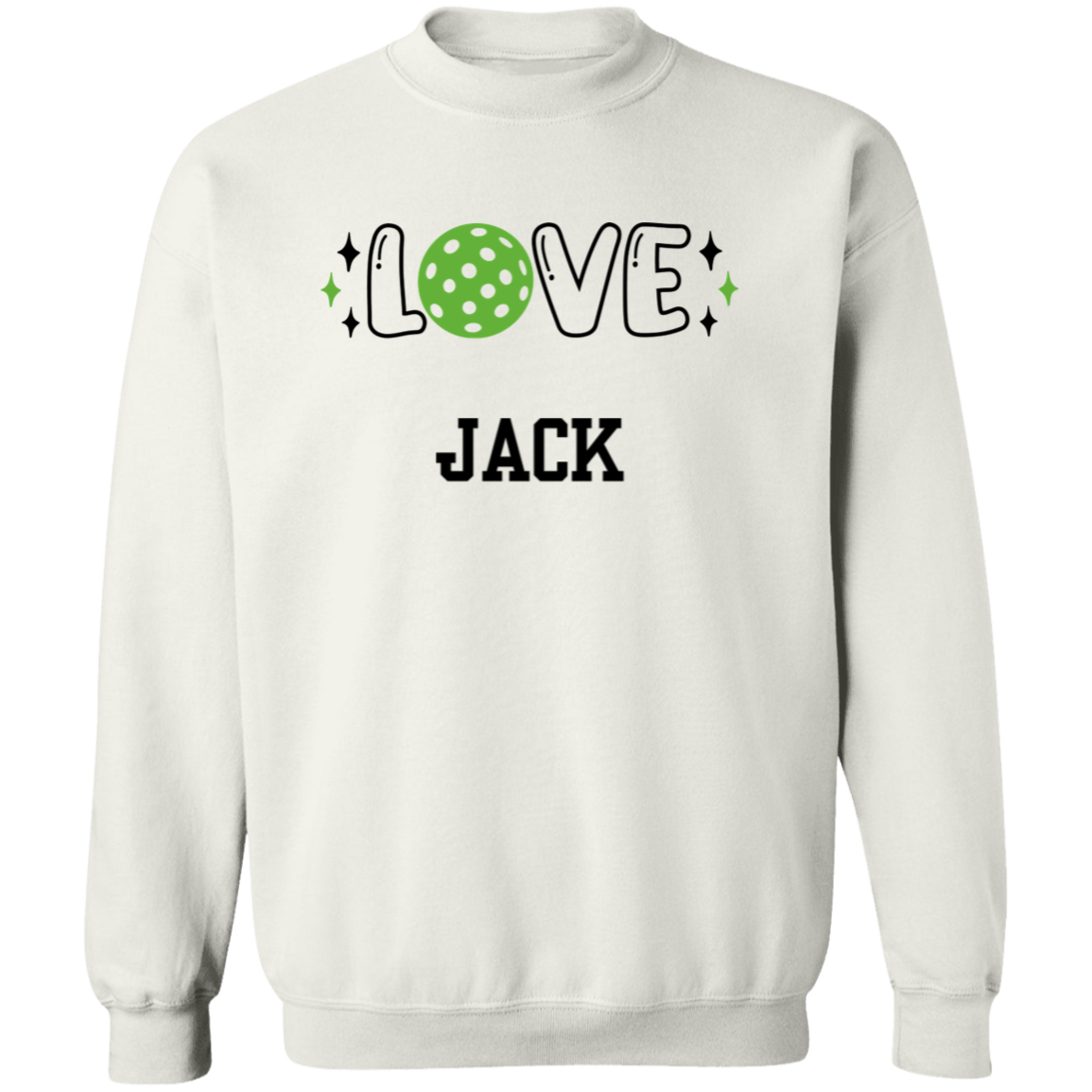 LOVE Pickleball Personalized Pullover Sweatshirt