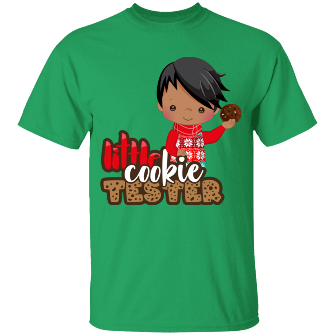 Little Cookie Tester African American Boy 100% Cotton T-Shirt