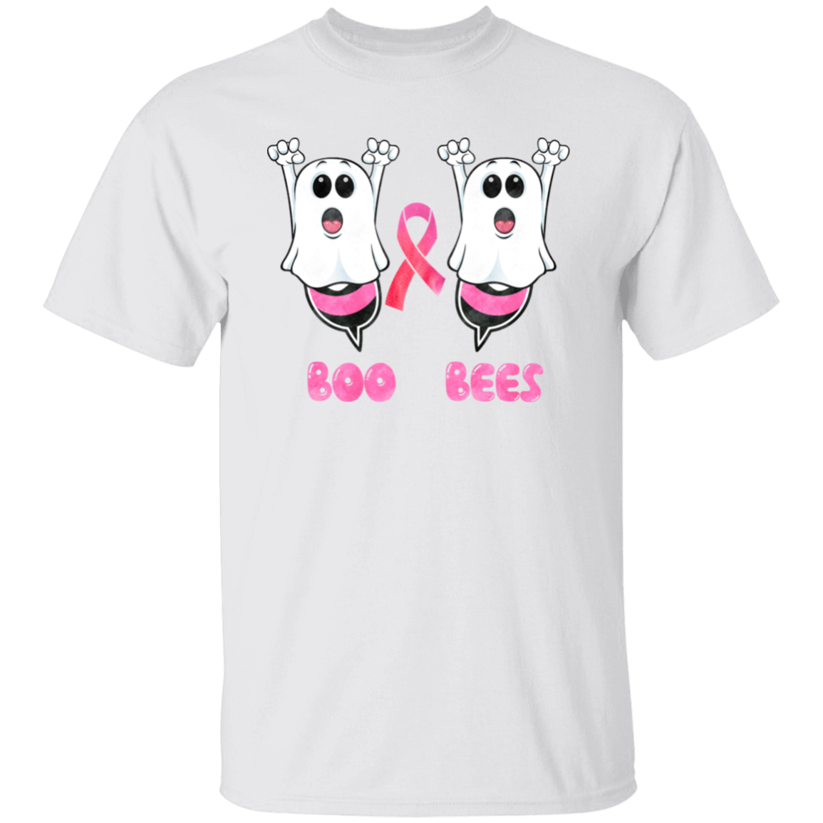 Boo Bees Breast Cancer Awareness T-Shirt