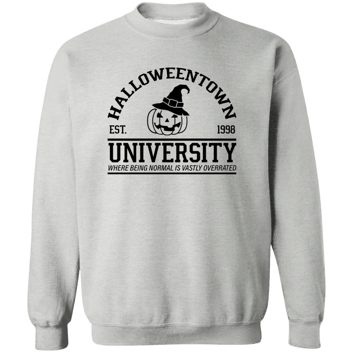Halloween Town University Crewneck Pullover Sweatshirt
