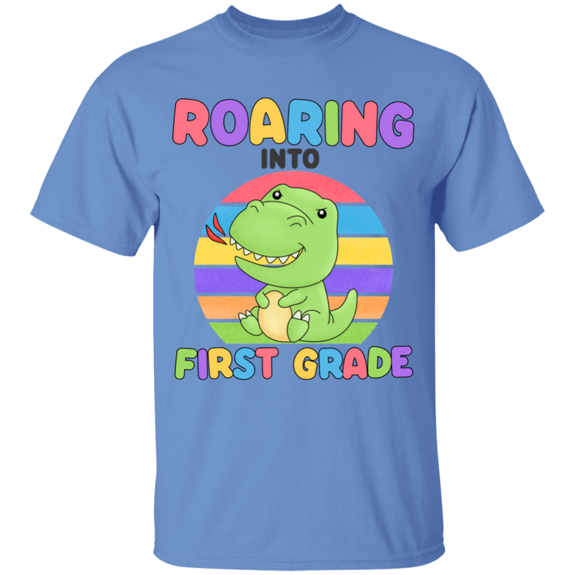 Roaring Into First Grade Youth Cotton T-Shirt