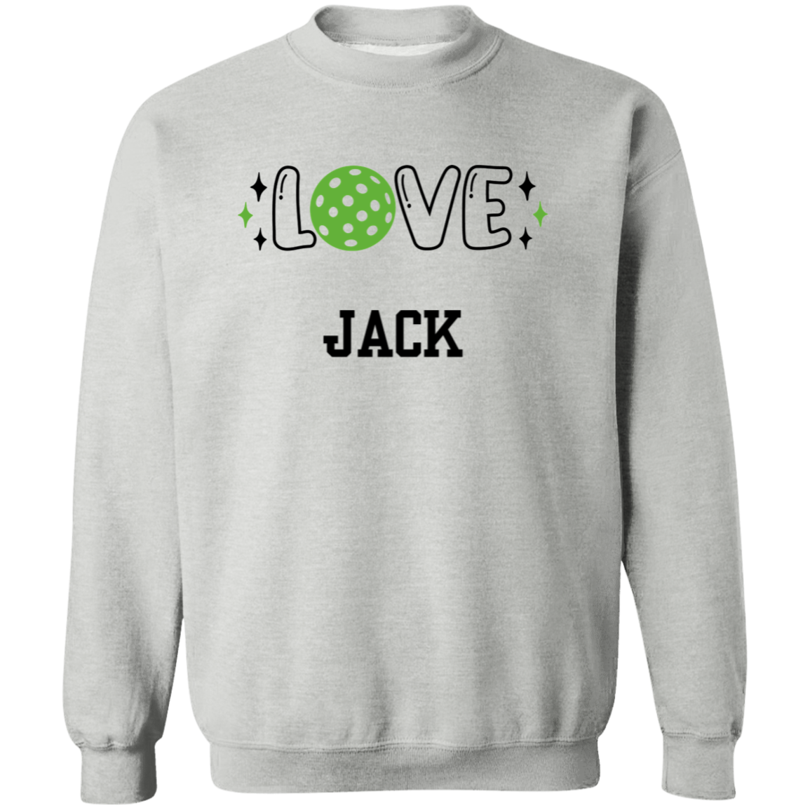 LOVE Pickleball Personalized Pullover Sweatshirt