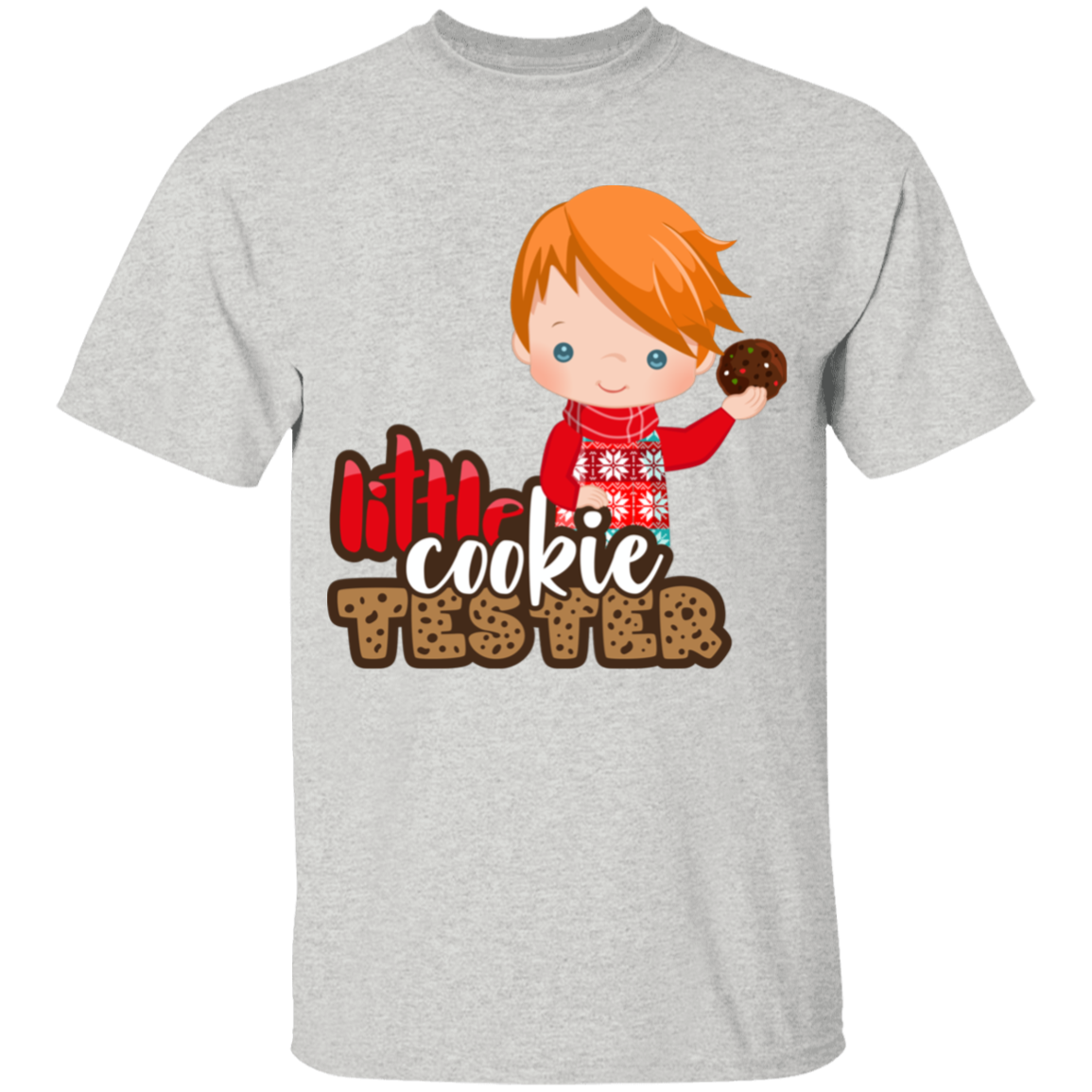 Little Cookie Tester Red Hair Boy 100% Cotton T-Shirt