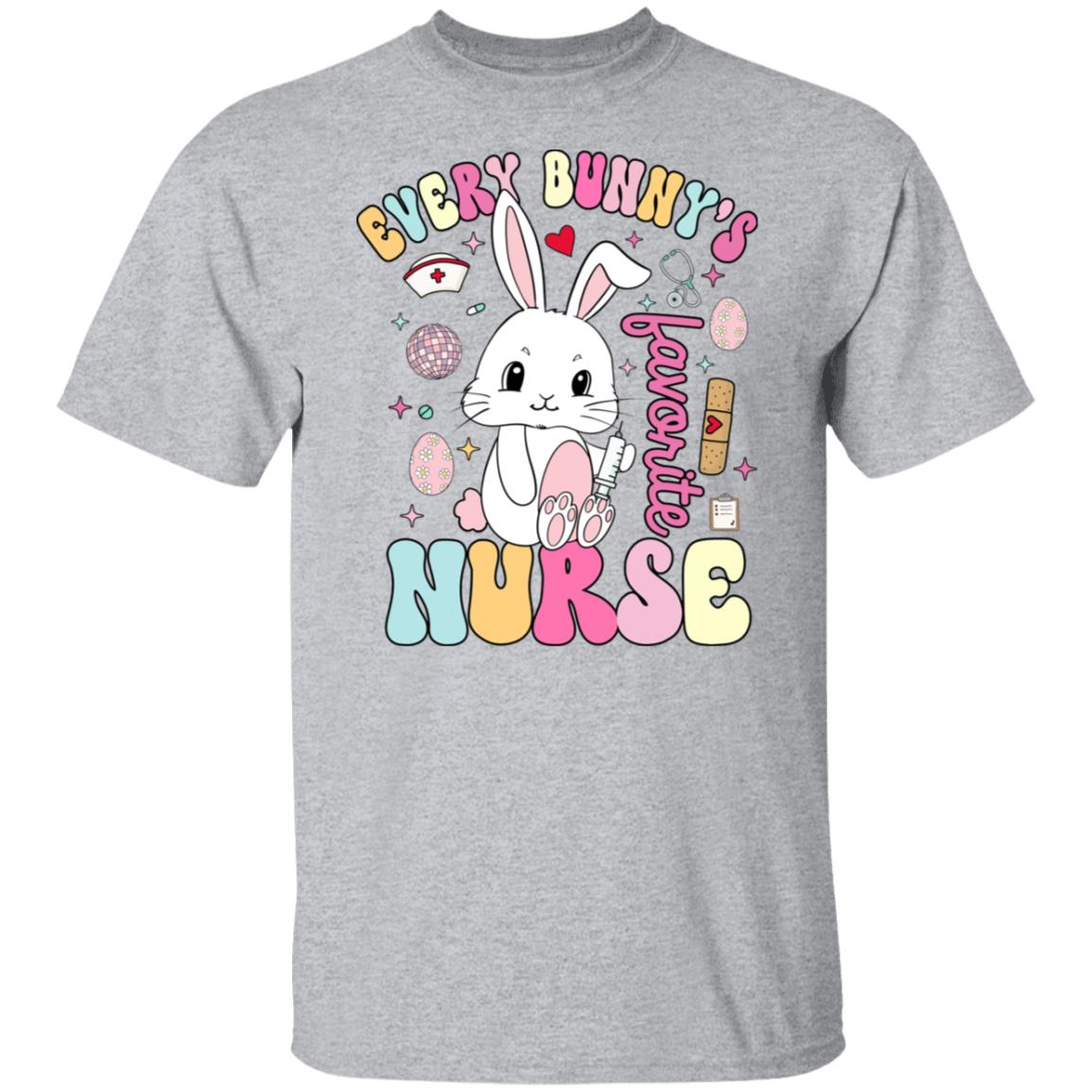 Every Bunny Favorite's Nurse 5.3 oz. T-Shirt