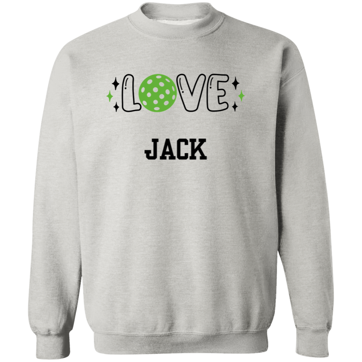 LOVE Pickleball Personalized Pullover Sweatshirt