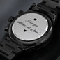 I love you until the end of time engraved watch