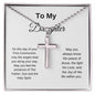 To My Daughter On Her First Communion Cross Necklace