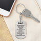 Dad How Blessed We Are Keychain