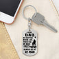 Dad No Matter Where Life Takes Me Keychain