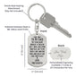 To My Dad, The Years Have Brought Grey Keychain