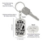 Dad No Matter Where Life Takes Me Keychain