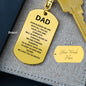 Dad How Blessed We Are Keychain