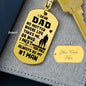 Dad No Matter Where Life Takes Me Keychain