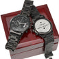 I love you until the end of time engraved watch