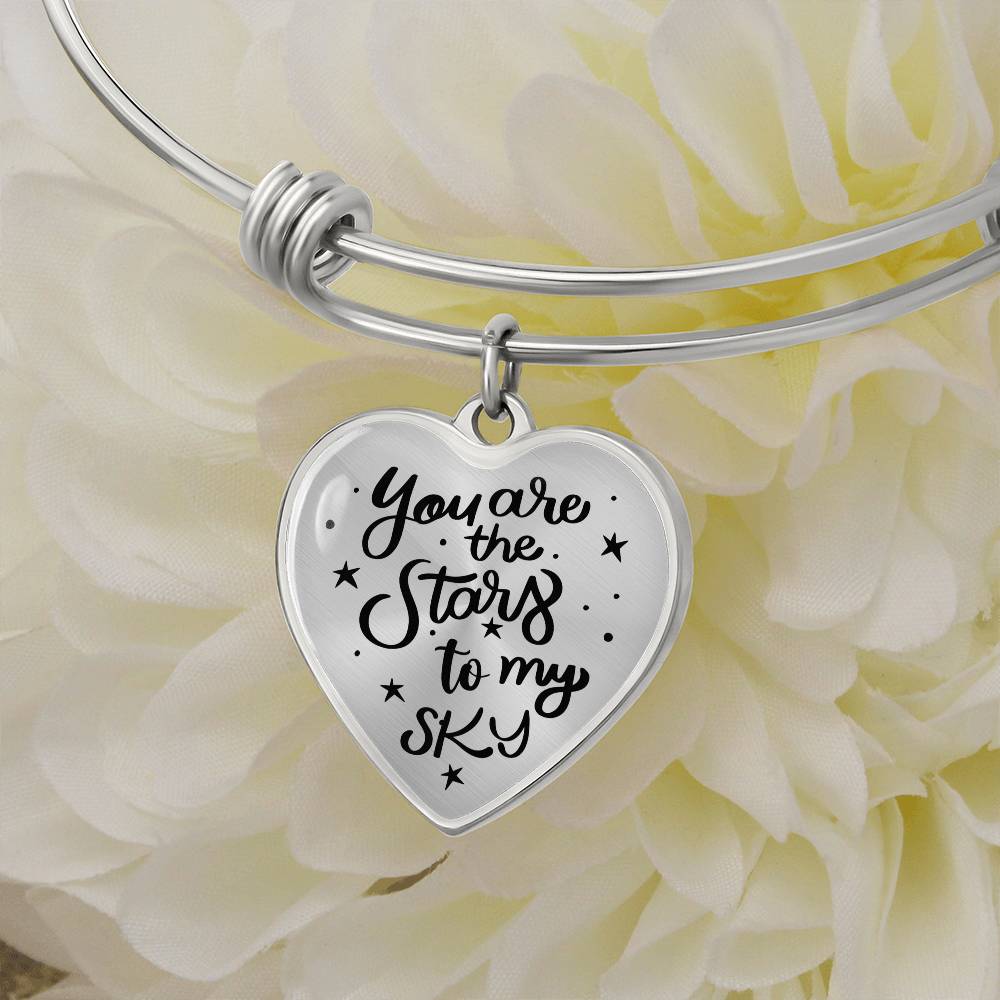 You Are the Stars To My Sky Bangle Bracelet