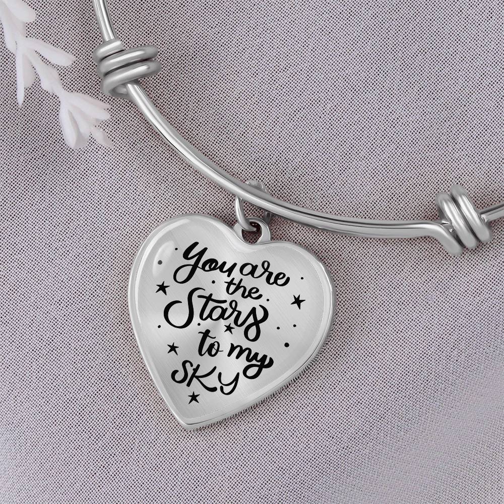 You Are the Stars To My Sky Bangle Bracelet