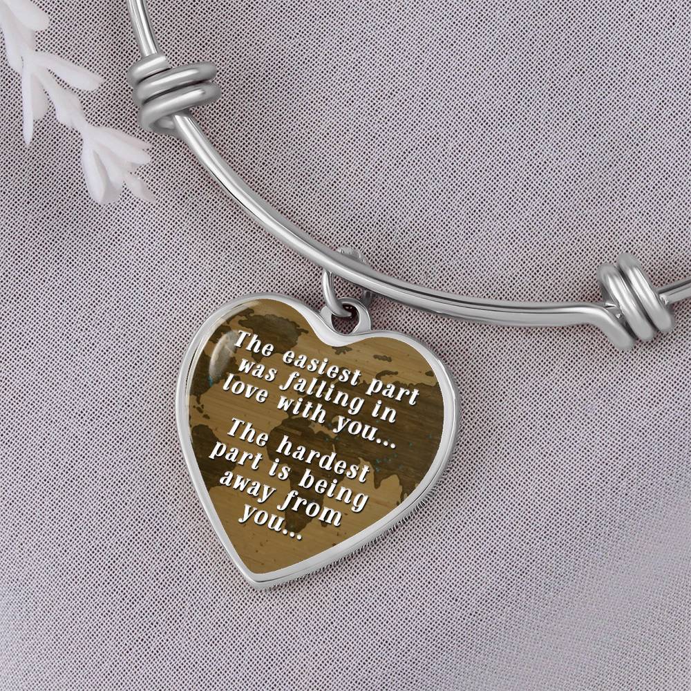 The Easiest Part was Falling In Love With You Bangle Bracelet