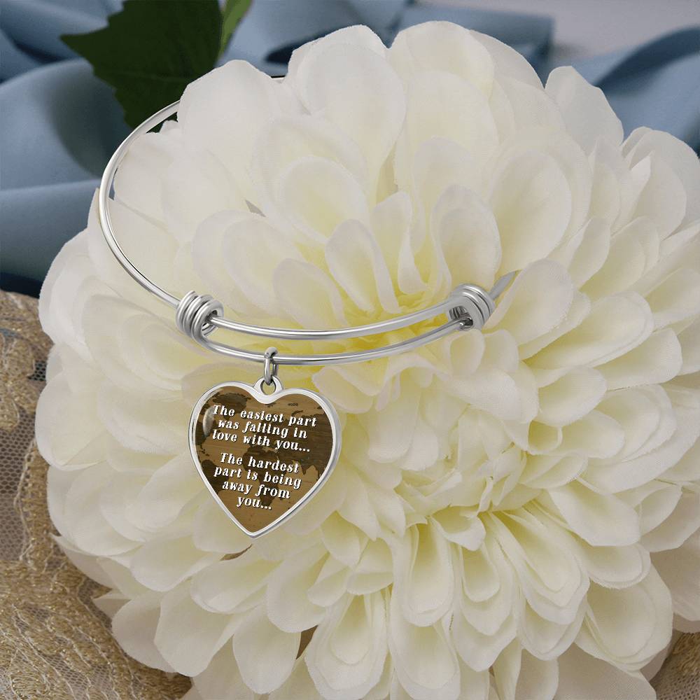 The Easiest Part was Falling In Love With You Bangle Bracelet