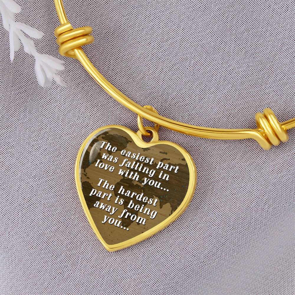 The Easiest Part was Falling In Love With You Bangle Bracelet