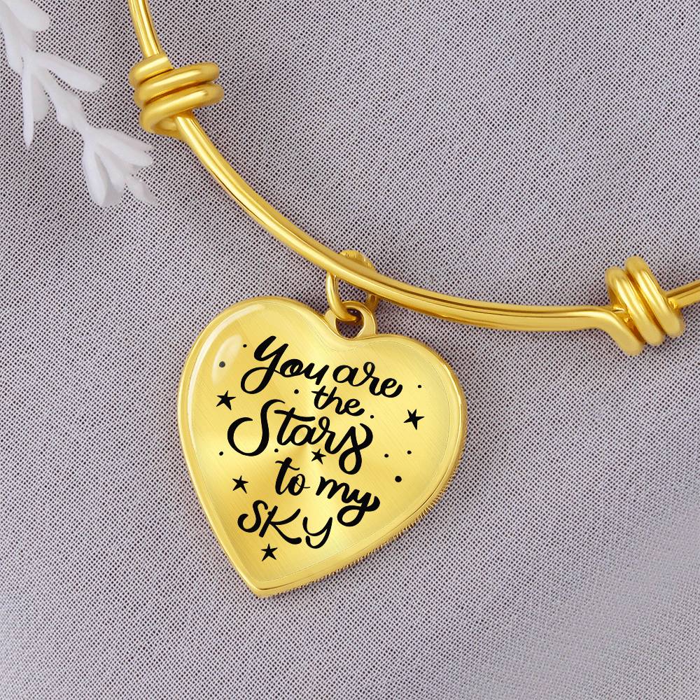 You Are the Stars To My Sky Bangle Bracelet