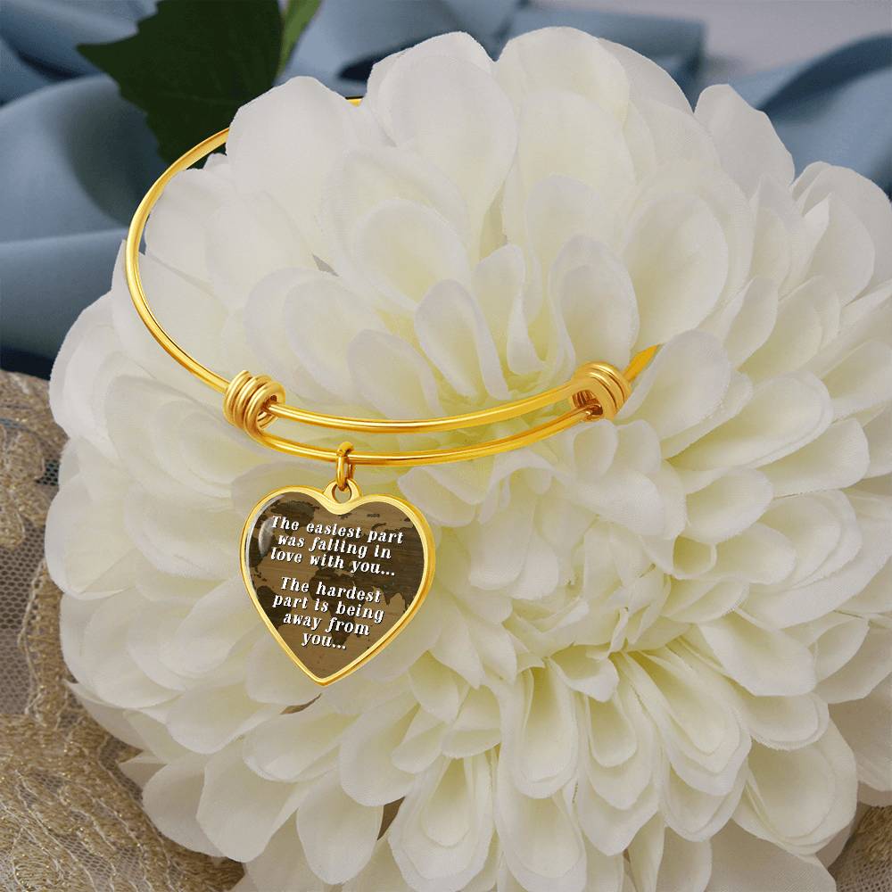 The Easiest Part was Falling In Love With You Bangle Bracelet