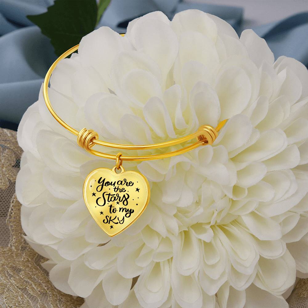 You Are the Stars To My Sky Bangle Bracelet