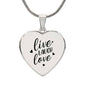Live Love Laugh Necklace- Personalize with your own words on the back!