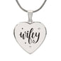 Wifey Necklace- personalize the back with your very own message!!