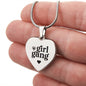 Girl Gang Necklace- Personalize the back with your very own message!