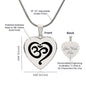 Namaste Necklace- Personalize the back with your own words!