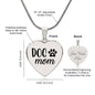 Dog Mom Necklace- Personalize the back with your own message!