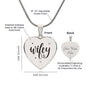 Wifey Necklace- personalize the back with your very own message!!