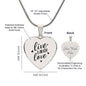 Live Love Laugh Necklace- Personalize with your own words on the back!