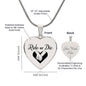 Ride or Die Necklace- Personalize the back with your own words!