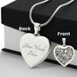 Elephant Engravable Necklace - Personalized the back with your own words!