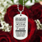 To My Husband Dog Tag