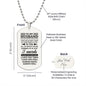 To My Husband Dog Tag
