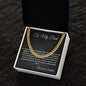 Dad If I could Give You One Thing In Life I'd Give You My Eyes Cuban Chain Necklace