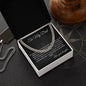 Dad If I could Give You One Thing In Life I'd Give You My Eyes Cuban Chain Necklace
