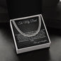 Dad If I could Give You One Thing In Life I'd Give You My Eyes Cuban Chain Necklace
