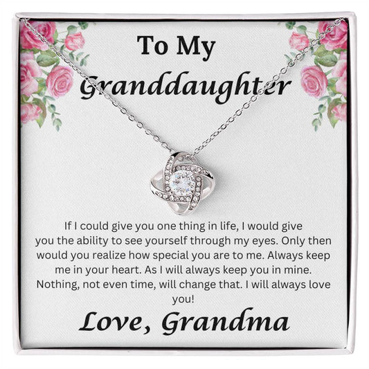 Granddaughter, If I could give you one thing necklace