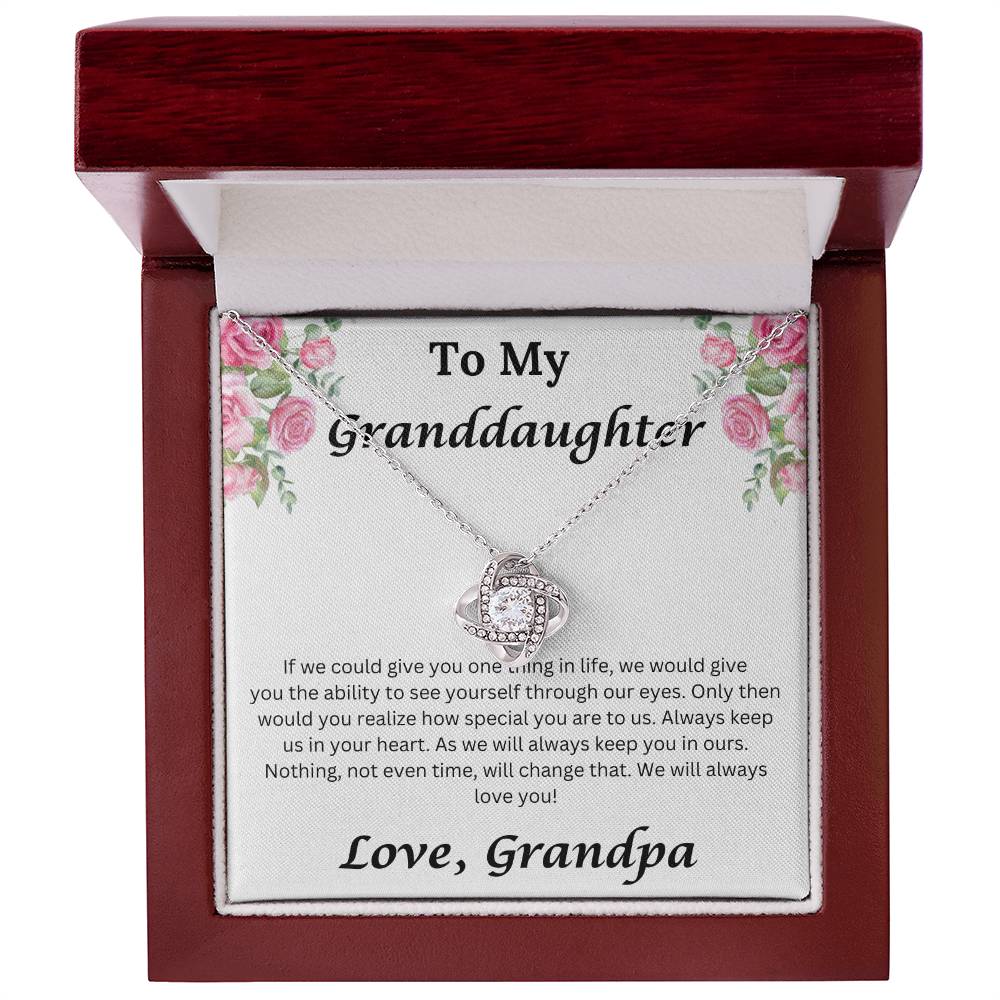 Granddaughter Love Grandpa necklace