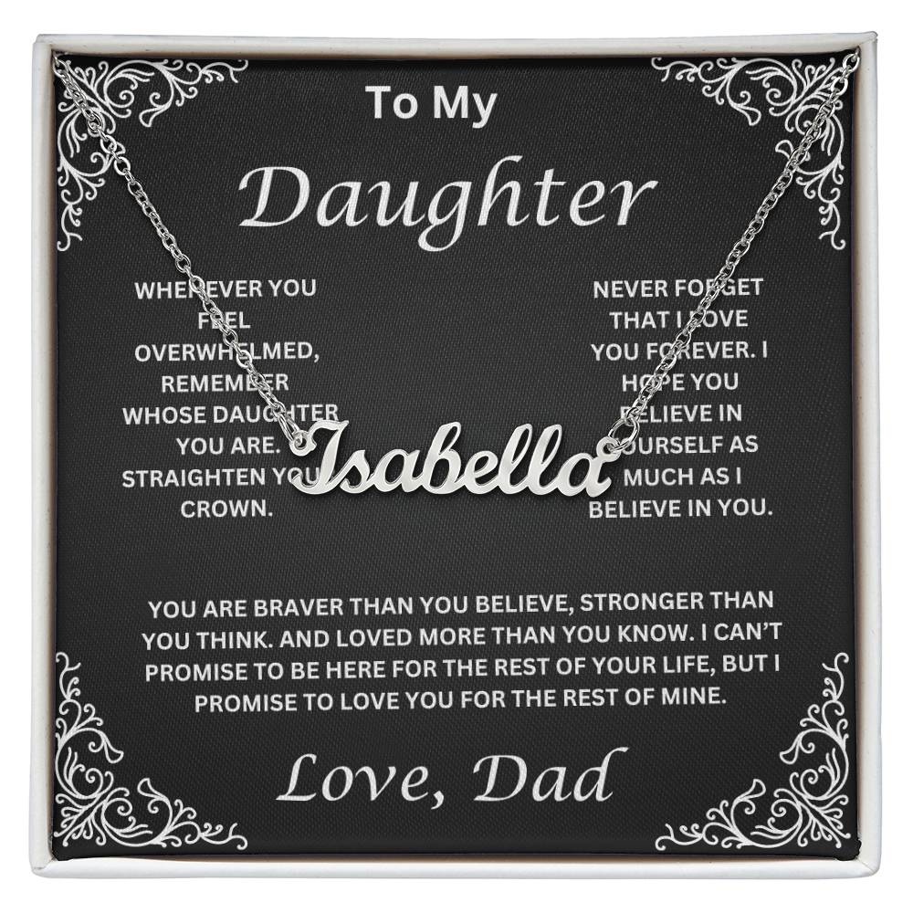 Personalized Daughter Necklace- Name Necklace