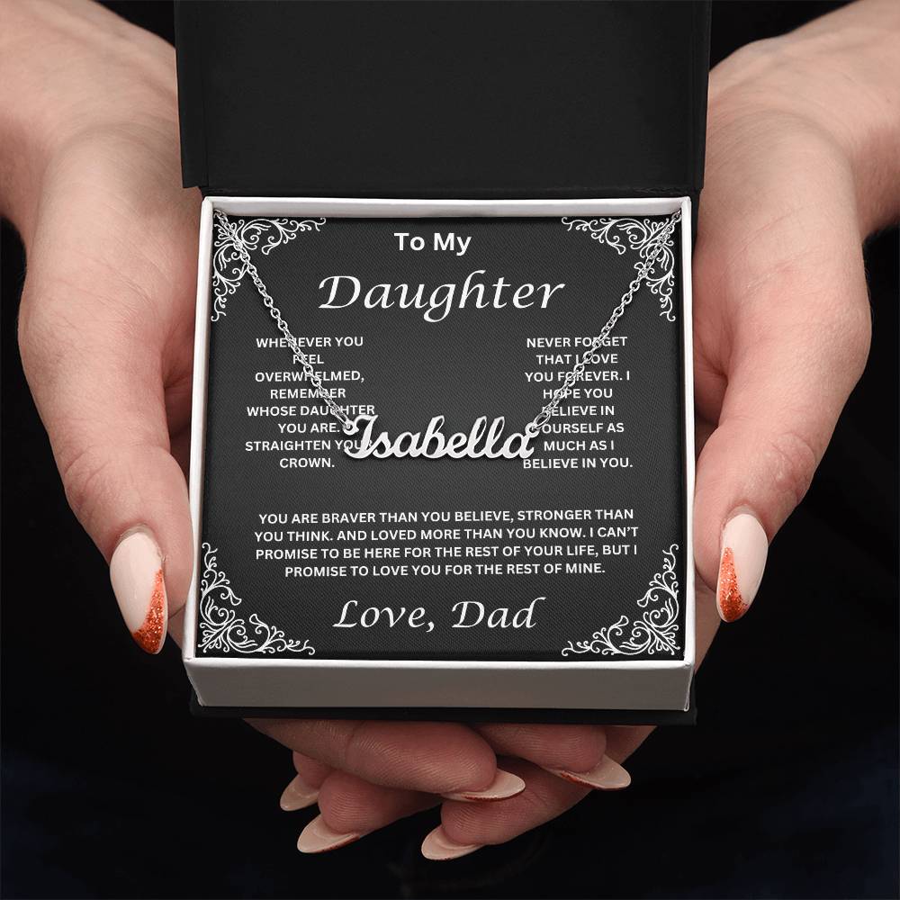 Personalized Daughter Necklace- Name Necklace