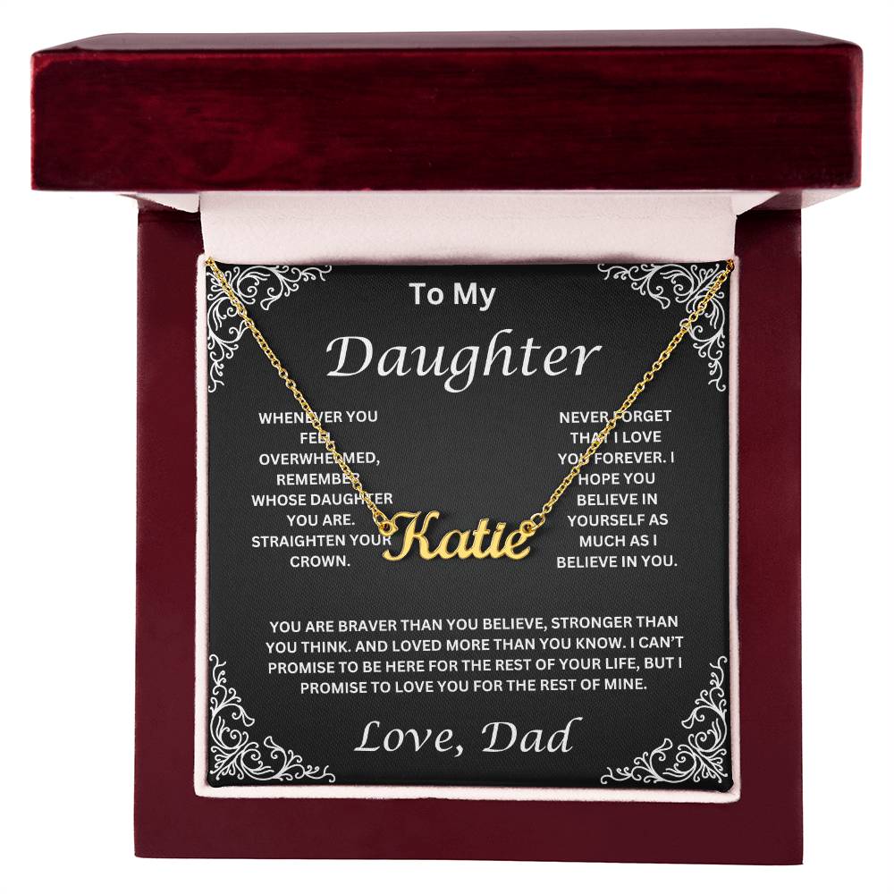 Personalized Daughter Necklace- Name Necklace
