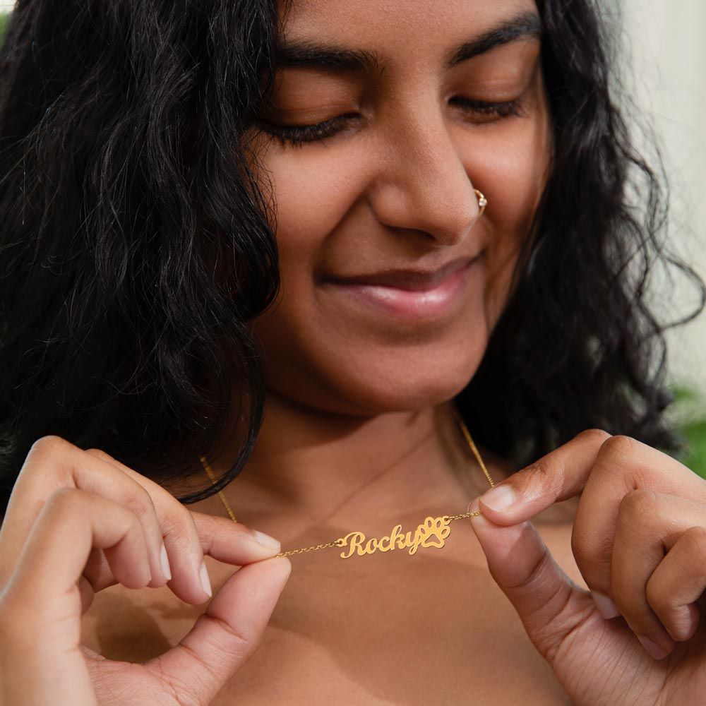 To An Amazing Dog Mom Custom Dog Name Necklace