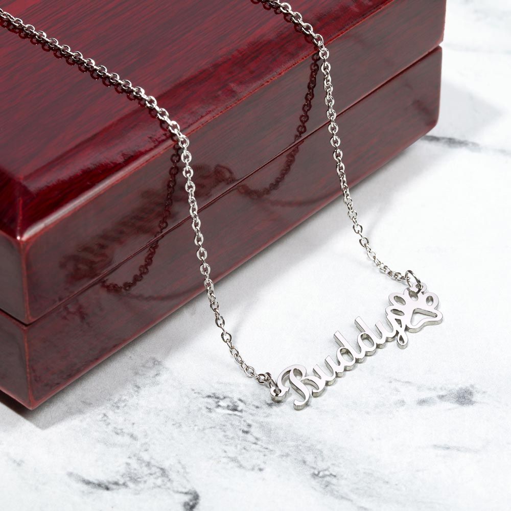 Dog Mom Personalized Name Necklace. To The One....