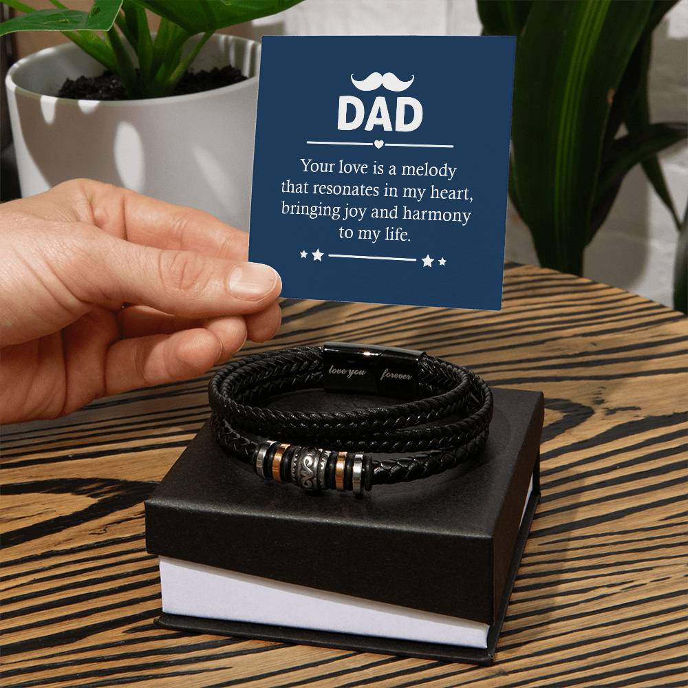 Dad Your Love Is A Melody, Love You Forever Bracelet